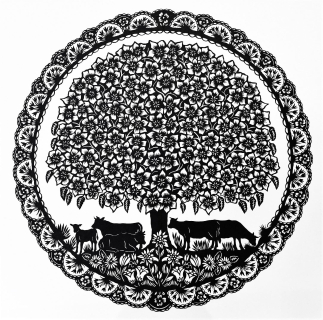 Auf der Sommerweide, 28 cm / 28cm