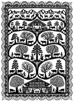 Kleiner Alpaufzug, 27cm / 35cm